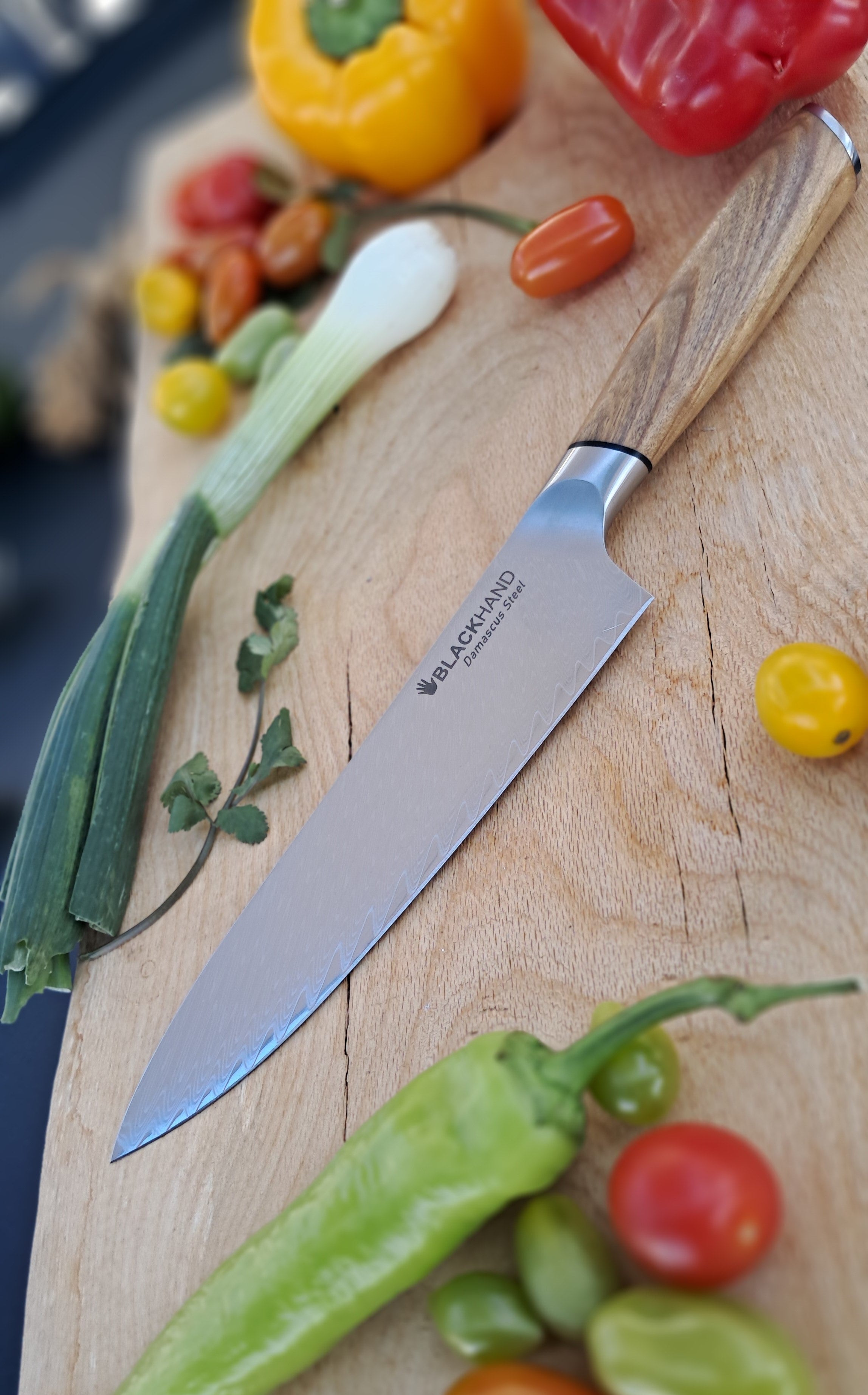 Toltén Cuchillo Damasco 8"